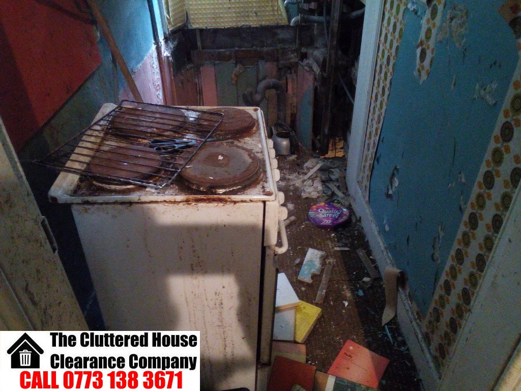 Hoarded Mansion House Clearance Before And After Photographs - UK Hoarded House Clearance